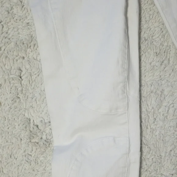 Current/Elliott white zippered ankle cropped skinny jeans sz 27 - Picture 5 of 8